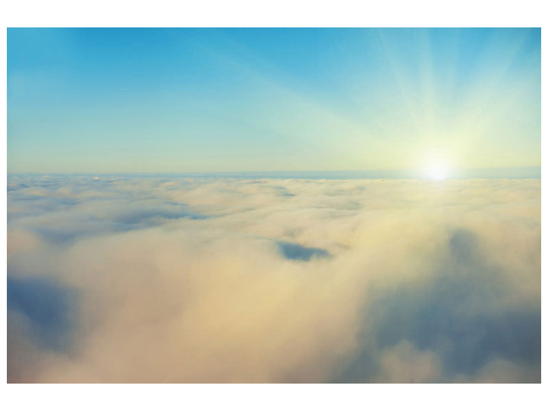 4-piece-canvas-print-photo-wallaper-dawn-above-the-clouds