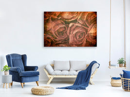 panoramic-3-piece-canvas-print-rose-bouquet