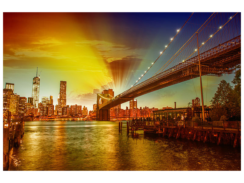 4-piece-canvas-print-skyline-brooklyn-bridge-ny