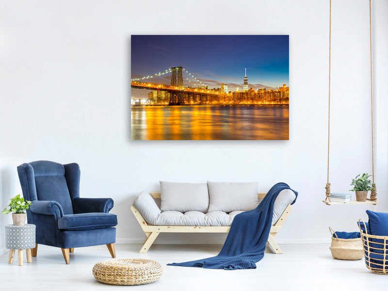 5-piece-canvas-print-skyline-ny-williamsburg-bridge