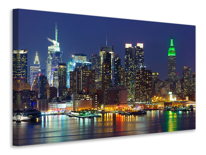 4-piece-canvas-print-skyline-new-york-midtown-at-night