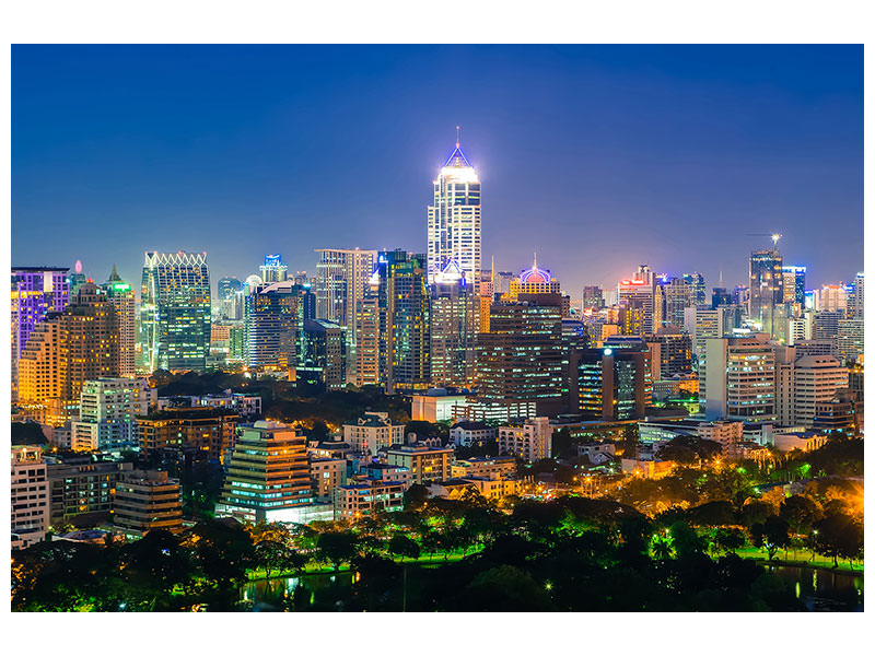 5-piece-canvas-print-skyline-one-night-in-bangkok