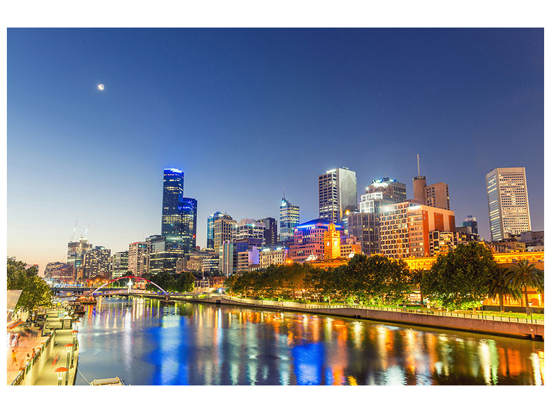 modern-4-piece-canvas-print-skyline-sydney-at-dusk