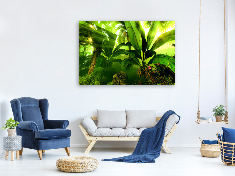 5-piece-canvas-print-sunrise-in-the-rainforest