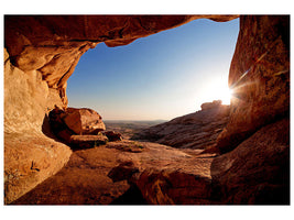 panoramic-canvas-print-sunset-in-front-of-the-cave