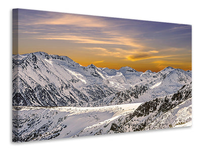 5-piece-canvas-print-sunset-in-the-mountains