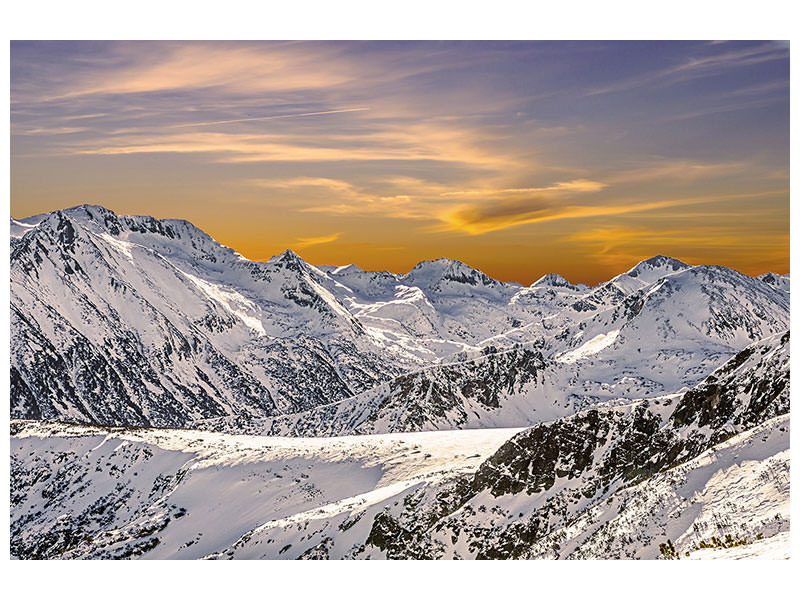 4-piece-canvas-print-sunset-in-the-mountains