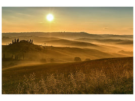 panoramic-3-piece-canvas-print-sunset-in-the-rocks