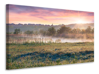 5-piece-canvas-print-sunset-on-hill