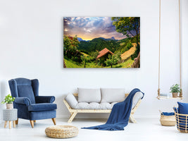 modern-4-piece-canvas-print-swiss-mountains-in-summer