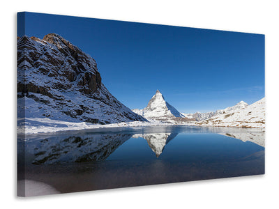 panoramic-canvas-print-the-riffelsee-on-matterhorn
