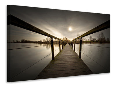 modern-4-piece-canvas-print-the-wooden-bridge