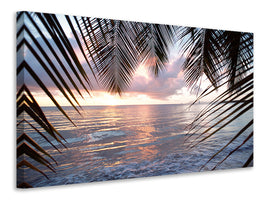 modern-4-piece-canvas-print-under-palm-leaves