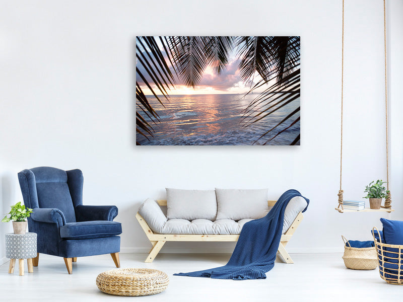 panoramic-canvas-print-under-palm-leaves