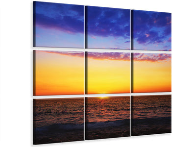 4-piece-canvas-print-vibrant-sunset