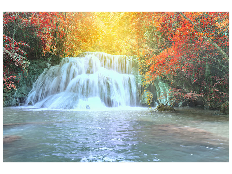 panoramic-3-piece-canvas-print-waterfall-in-light