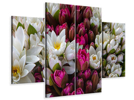 panoramic-canvas-print-a-bouquet-of-water-lilies