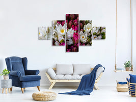 modern-4-piece-canvas-print-a-bouquet-of-water-lilies