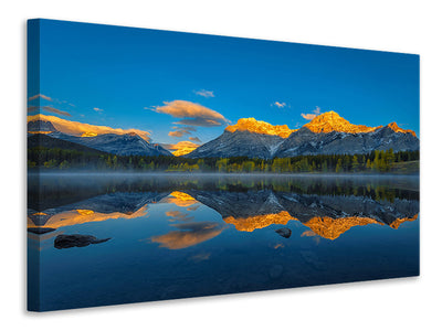 3-piece-canvas-print-a-perfect-morning-in-canadian-rockies
