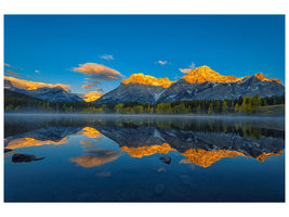 3-piece-canvas-print-a-perfect-morning-in-canadian-rockies