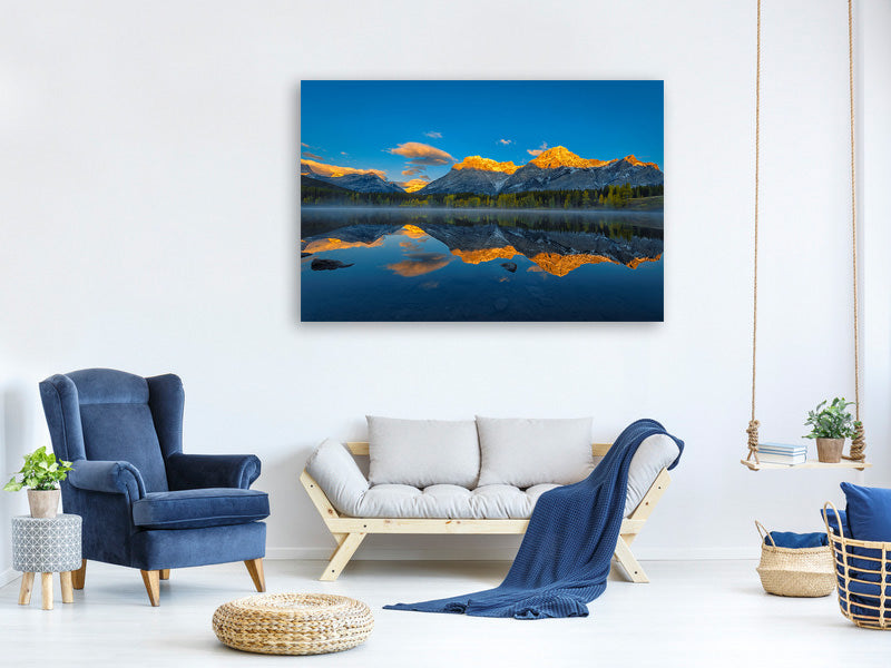 3-piece-canvas-print-a-perfect-morning-in-canadian-rockies