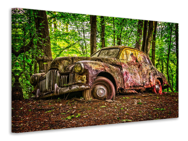 modern-3-piece-canvas-print-abandoned-classic-car