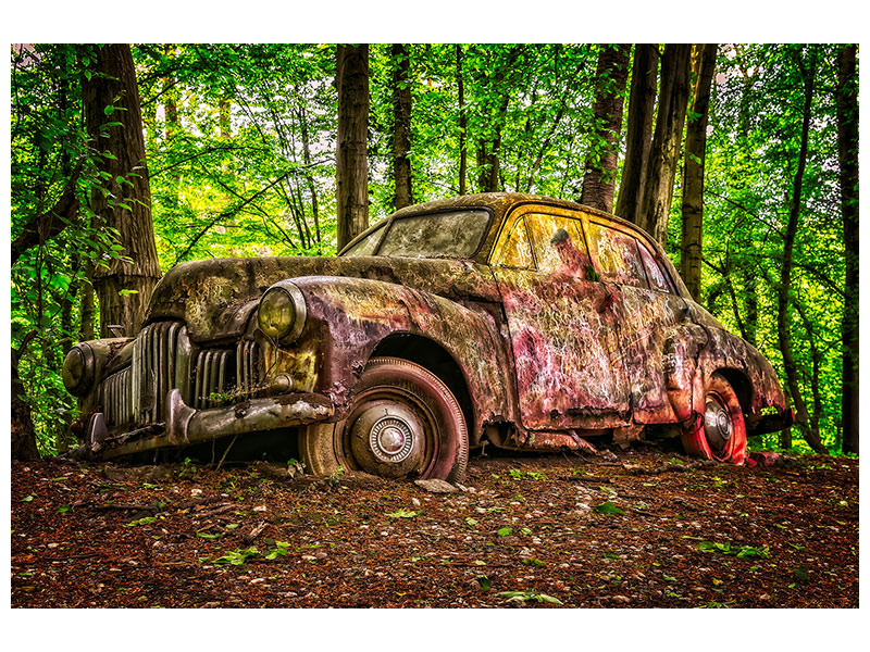 5-piece-canvas-print-abandoned-classic-car