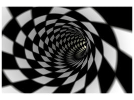 panoramic-canvas-print-abstract-tunnel-black-white
