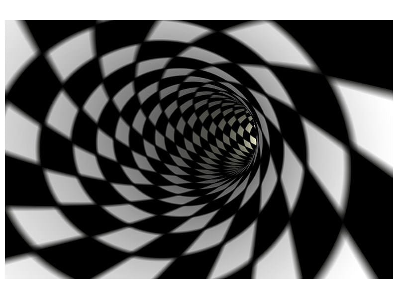 3-piece-canvas-print-abstract-tunnel-black-white