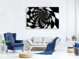 3-piece-canvas-print-abstract-tunnel-black-white