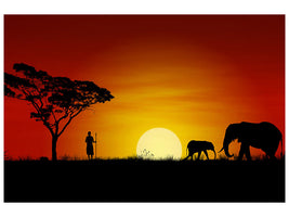 3-piece-canvas-print-african-steppe-elephant