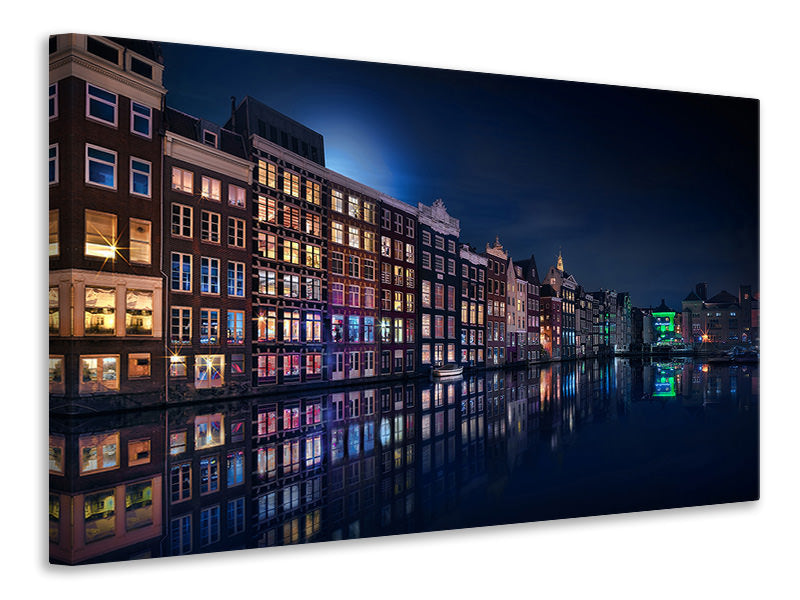 panoramic-3-piece-canvas-print-amsterdam-windows-colors