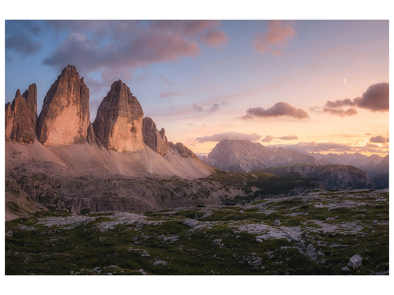 5-piece-canvas-print-an-evening-in-the-dolomites