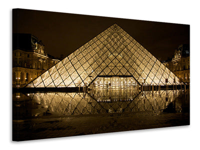 modern-4-piece-canvas-print-at-night-at-the-louvre