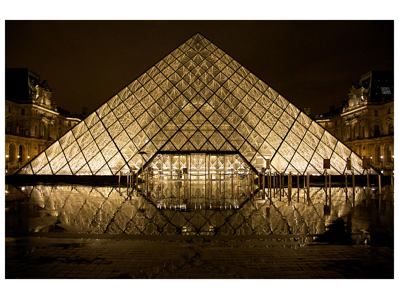 modern-4-piece-canvas-print-at-night-at-the-louvre