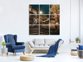 4-piece-canvas-print-at-night-in-dresden