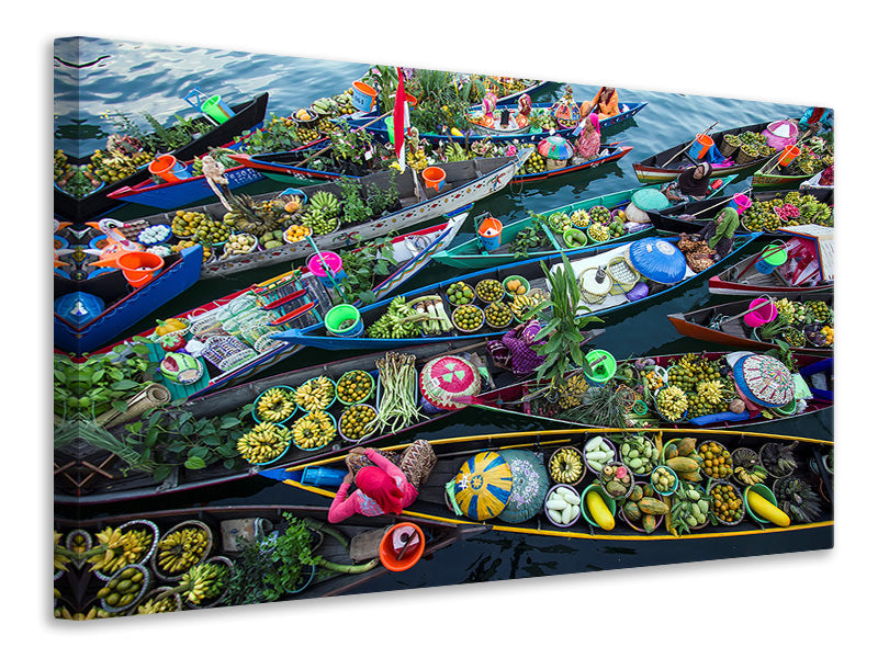 3-piece-canvas-print-banjarmasin-floating-market