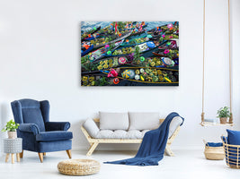 5-piece-canvas-print-banjarmasin-floating-market