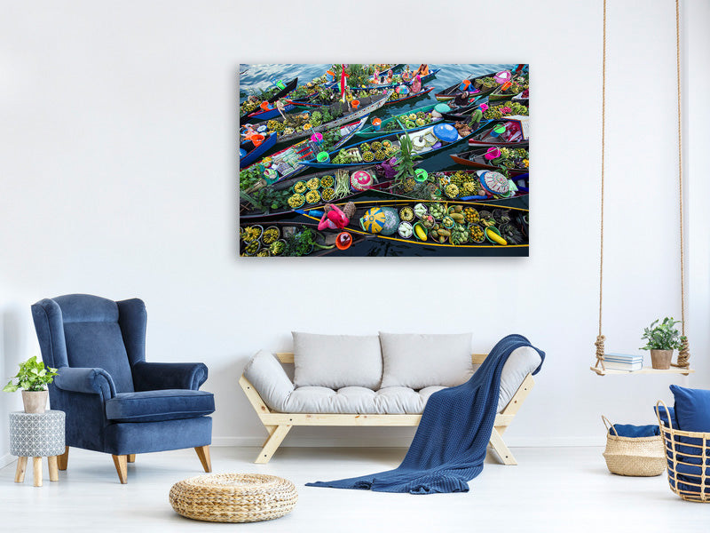 modern-4-piece-canvas-print-banjarmasin-floating-market
