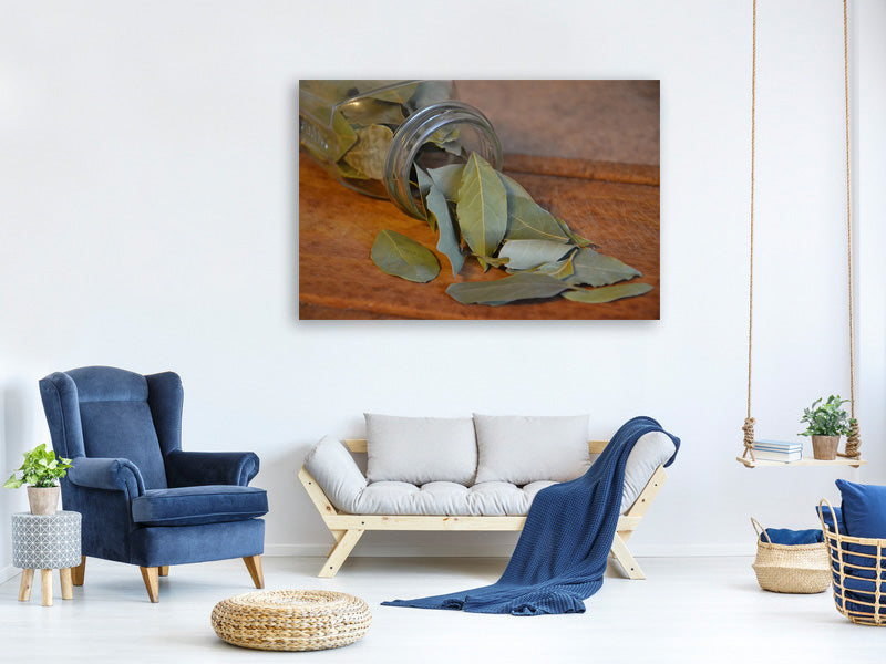 4-piece-canvas-print-bay-leaves