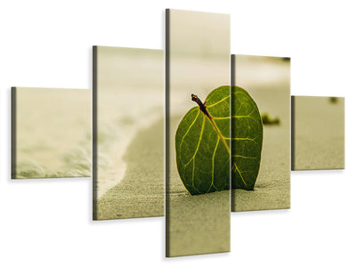 panoramic-3-piece-canvas-print-beach-leaf