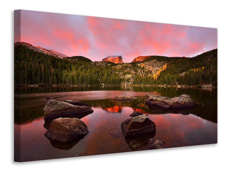 modern-4-piece-canvas-print-bear-lake-sunrise