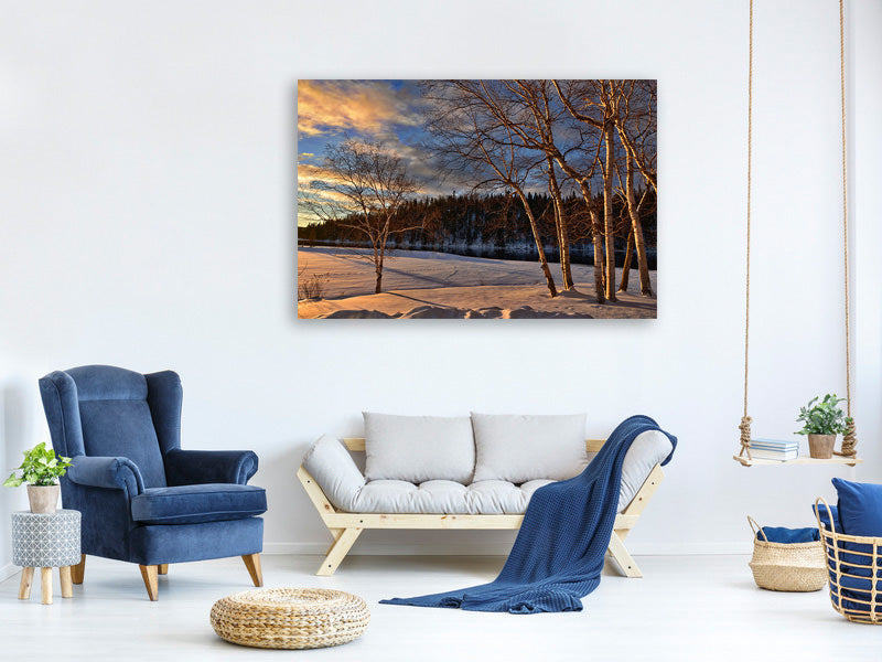 modern-4-piece-canvas-print-birches-in-the-winter