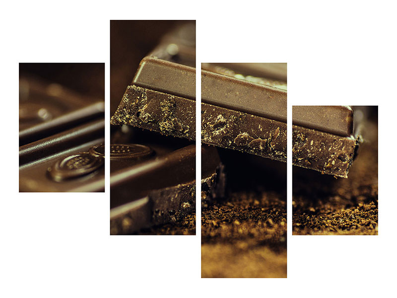 4-piece-canvas-print-black-chocolate