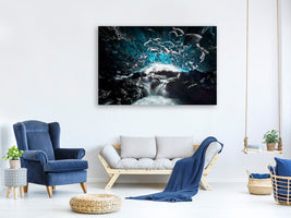 4-piece-canvas-print-blue-glacier-cave