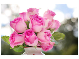 5-piece-canvas-print-bouquet-of-roses-in-pink