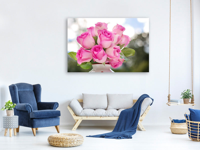 3-piece-canvas-print-bouquet-of-roses-in-pink