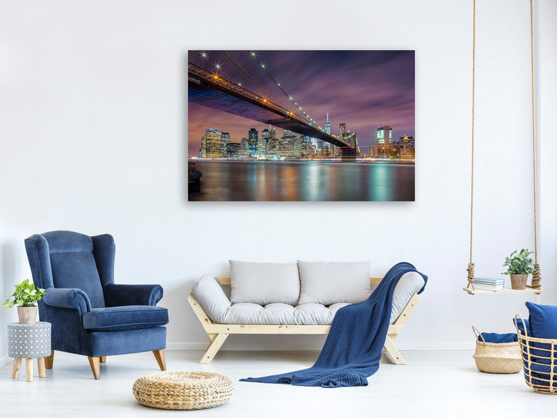 panoramic-3-piece-canvas-print-brooklyn-bridge-at-night-ii