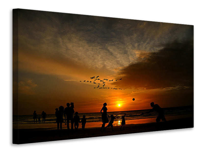 canvas-print-games-on-the-beach