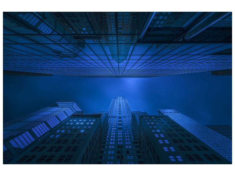 panoramic-3-piece-canvas-print-chrysler-in-blue